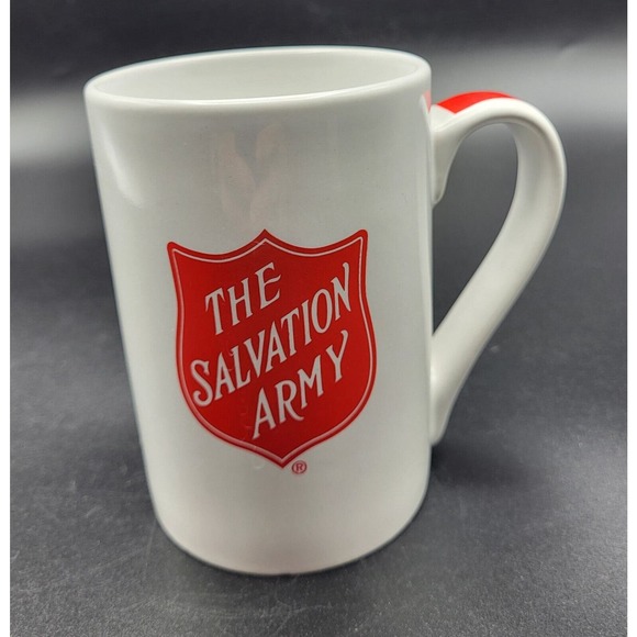 The Salvation Army Ceramic Mug White & Red 14 Ounce Capacity 5" Tall - Picture 7 of 7